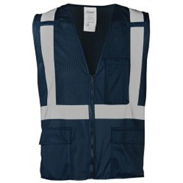 Dark blue safety vest store