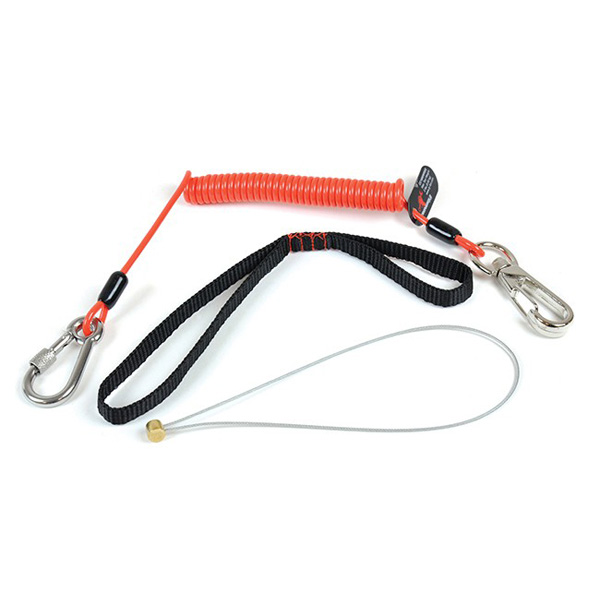 Ty-Flot CC1656WRSG Coil Tool Tether Kit w/ Tether Belt Loop Adapter Metal  Cinch Loop 2lb Rated Pure Safety - P&I Supply
